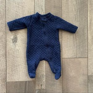 Baby Boys Old Navy Quilted Cozy Footie Onesie